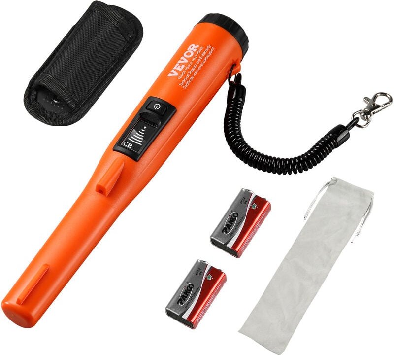 Metalldetektor Pinpointer IP68 Komplett Wasserdichter Metallsuchgerät 3 Modi Propointer Schatzsuche mit LCD/Ton/Vibratio...