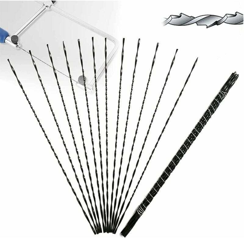 12 Stück Spiralzahn-Dekupiersägeblätter für Holz- und Metallsägen (4)