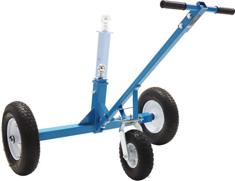 Bituxx Rangierhilfe Mover für Anhänger Trailer Hänger Rangierwagen Wohnwagen mit Stützrad & Kugelkupplung & Höhenverstel...