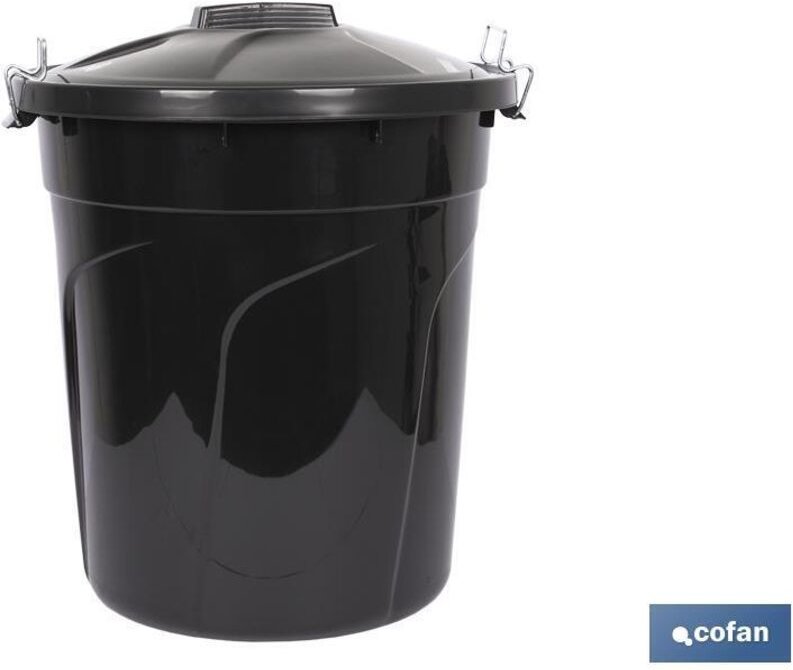COFAN 41601118 Mülleimer mit Metallgriffen (50 l)