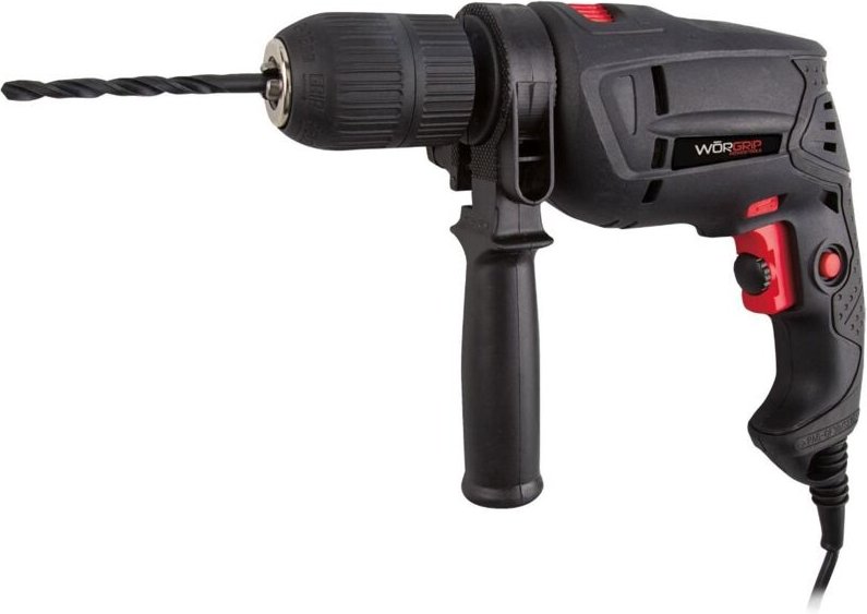 Schlagbohrmaschine (600 W, 3200 U/min, 230 V) mit verschiedenen Modi und Zubehör inklusive