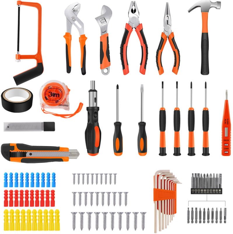 102tlg Werkzeugkoffer Werkzeug Satz Handwerkzeuge Heimwerker Schraubendreher