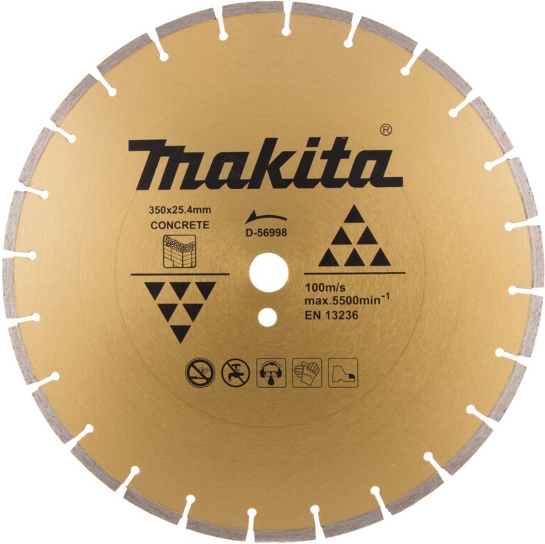 Zubehör - Diamanttrennscheibe für Beton 350x25,4 mm D-56998 - Makita