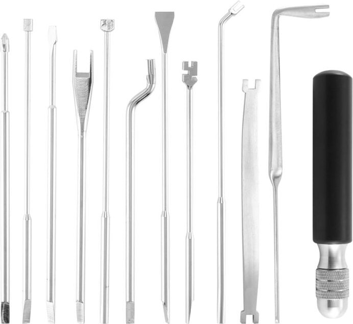 12-Teiliges Klavierstimm-Reparatur-Werkzeug-Set KlavierschlüSsel-Werkzeug für Klaviersaitenmaschine Klaviergriff-Stimmwe...