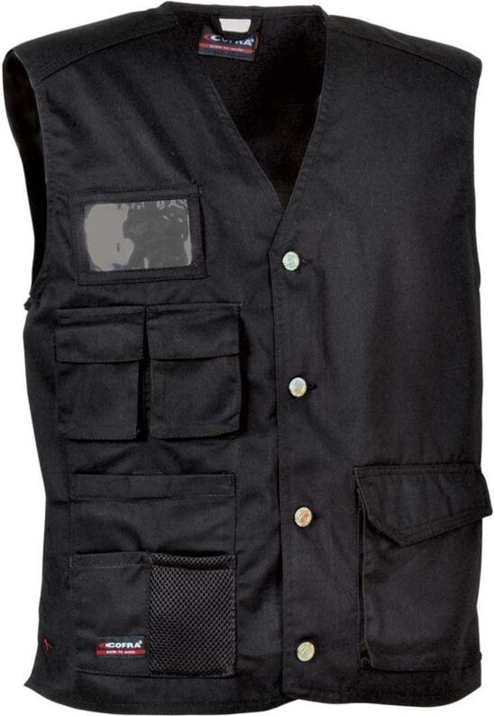 Cofra Arbeitsweste 100% Baumwolle XXL schwarz