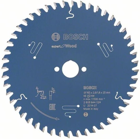 Professional Kreissägeblatt ex wo h 165x20-48 (2608644024) - Bosch