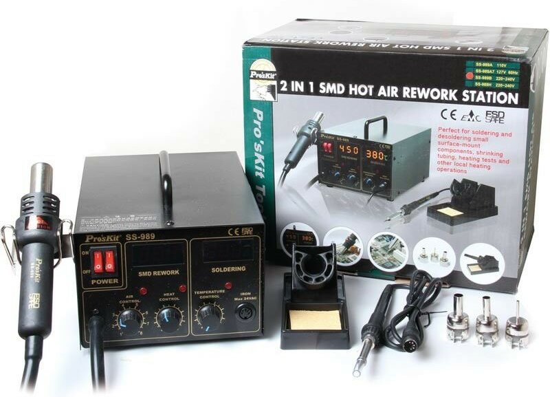 SMD-Heißluft- und Lötstation