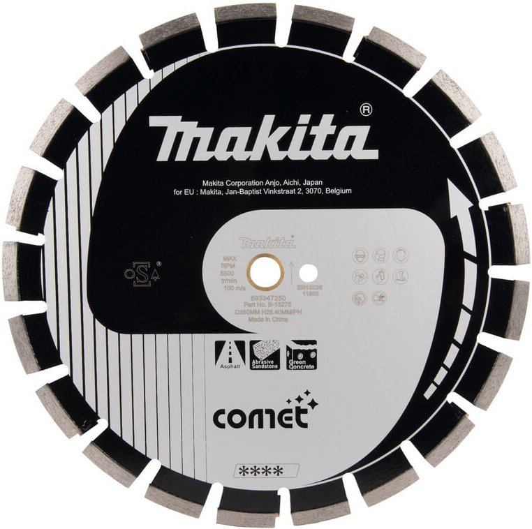 Diamanttrennscheibe Comet 350 x 25,40 x 10 mm • Comet - Makita