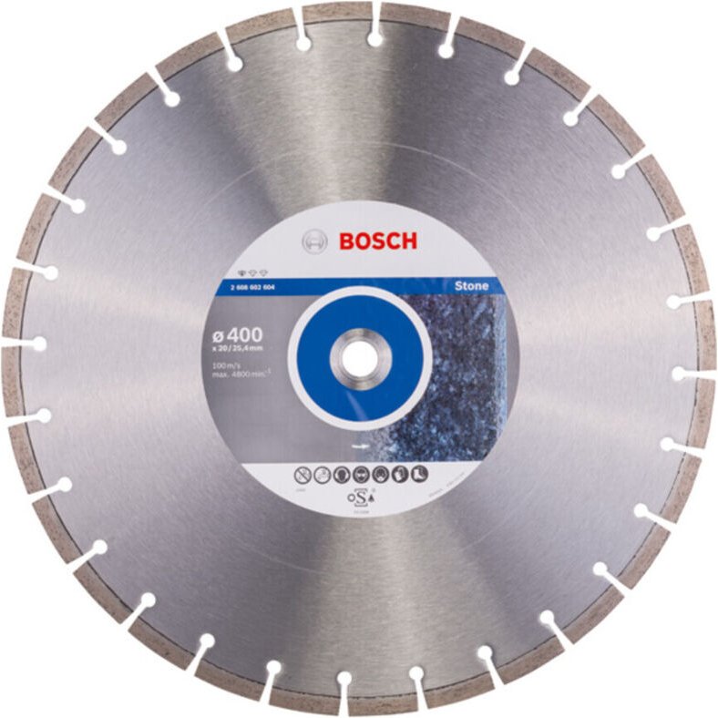 Zubehör - Diamanttrennscheibe für Stein 400x20/25,4 mm 2608602604 - Bosch