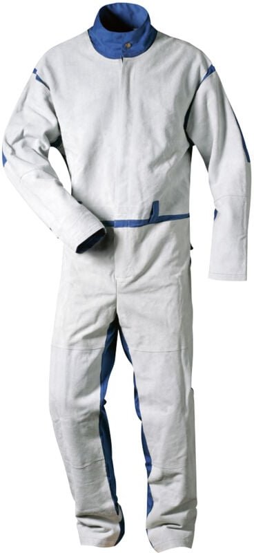 Gr .M (50/52) ELMAR OVERALL M. SPALTLEDERBESATZ grau ELMAR LEATHER REINFORCE