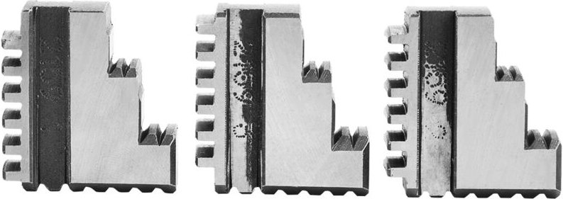 Drehbankfutter Innenbacken, 3 Stück K11-100 Innenbacken 4 Zoll Futter 20CrMnTi Hochfestes, langlebiges Drehbankfutter