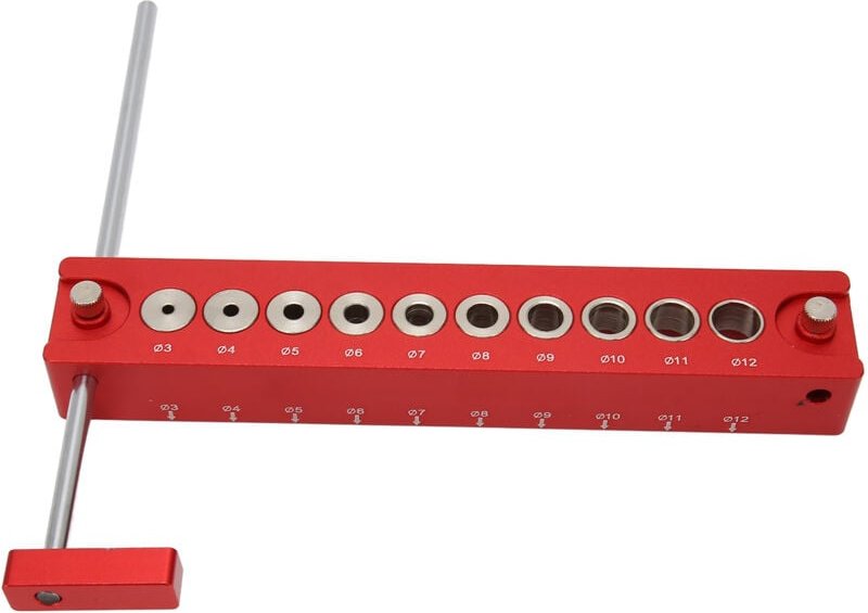 10 in 1 Holzdübel Punch Locator Loch Jig Aluminium Legierung Bohrer Guide 45 ° 90 ° für Holzbearbeitung