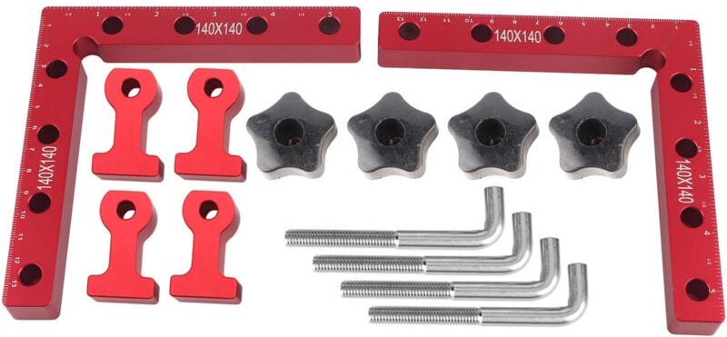 90-Grad-Winkelpositionierung, rechtwinklige Positionierungswinkel, Holzbearbeitungswerkzeug, rechtwinklige Klemmen (140x...