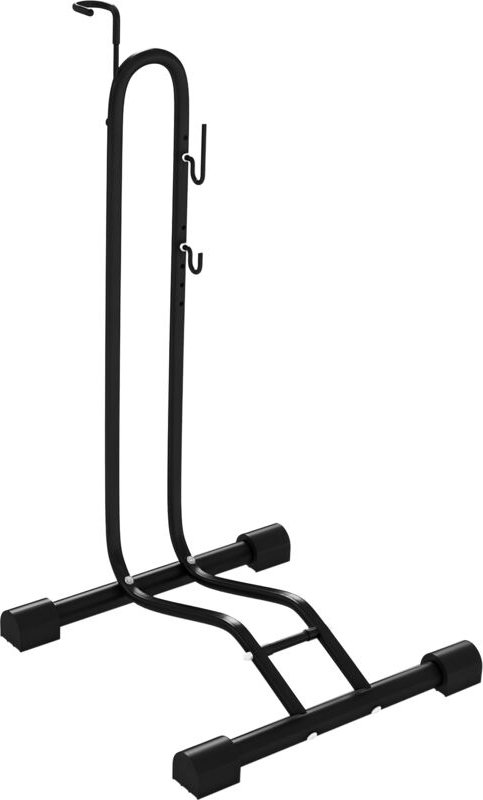Fahrradständer, vertikal/horizontal, für 24-29", 700c, 41 x 41 x 76-121cm, Stahl, Schwarz