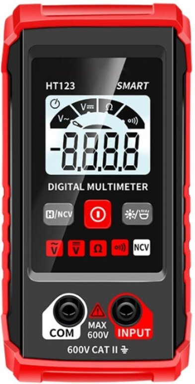 Digitalmultimeter HT-123 2000 Messpunkte Intelligentes Messgerät Automatische Bereichsvoltmeter Kontaktloser Spannungspr...