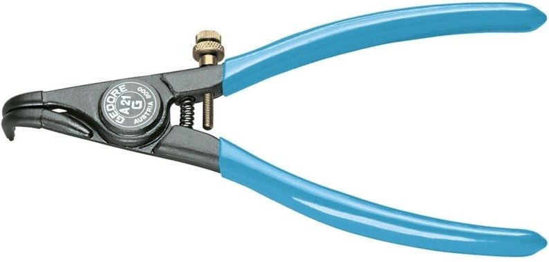 8000 a 01G Montagezange für Außensicherungsringe gewinkelt 1,5-3,5mm