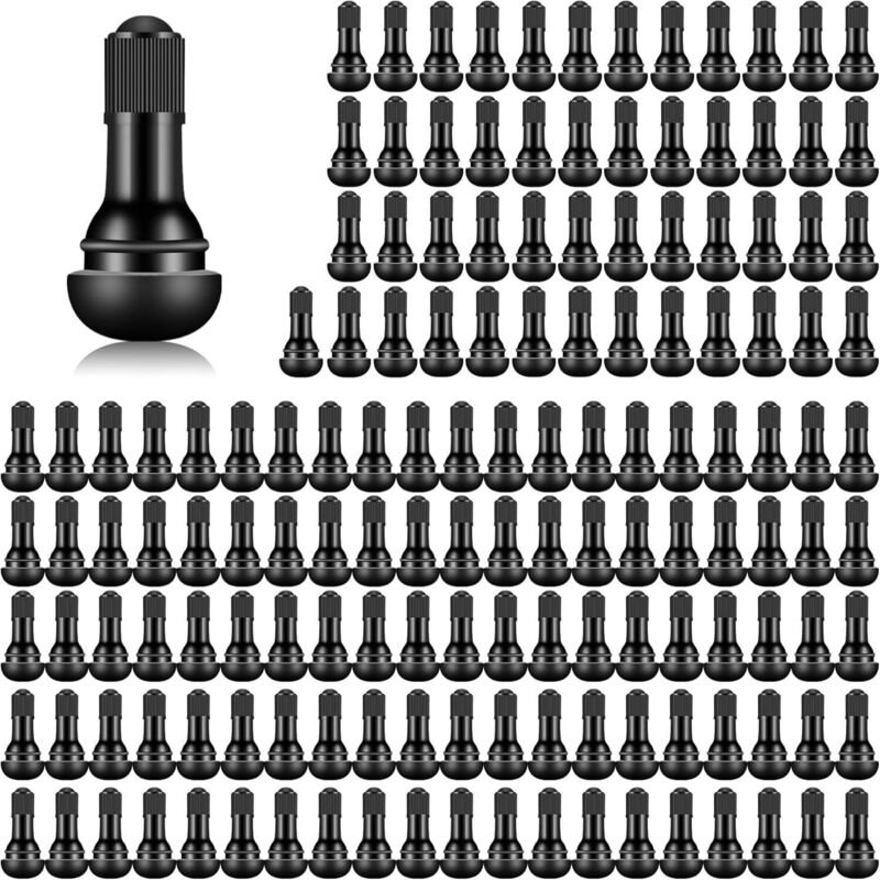 CCYKXA 52 Stück Schnappventile aus Gummi für Autoreifen, schlauchlose Felgenventile für Autos, Fahrräder, Motorräder, Ge...
