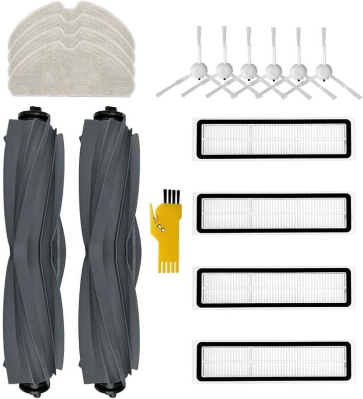 Anwendbares Dreame D10s D10s Pro Roboterstaubsauger-Zubehör-Set, Ersatzteile, 16 Packungen, 2 Hauptbürsten, 4 Filter, 6 ...