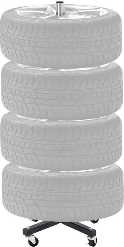 Reifenständer für 4 Reifen mit Rädern, robuster Reifenständer aus Stahl, mobiler Reifenhalter, 220 Pfund Tragkraft, pass...