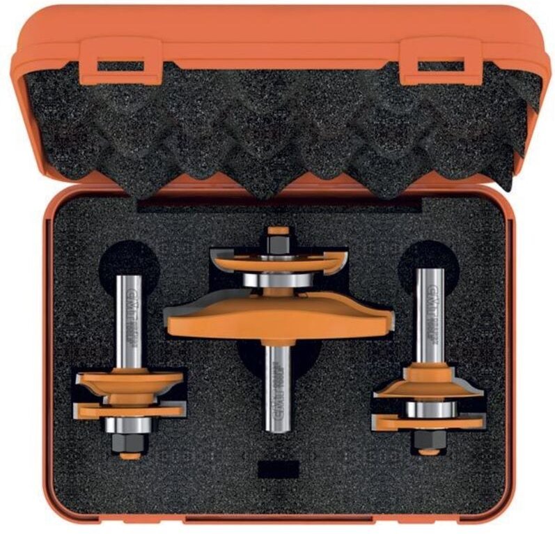 900.518.11 3-Teiliges Hartmetall-Fräserset Für Türen S=12 (Junior Set)