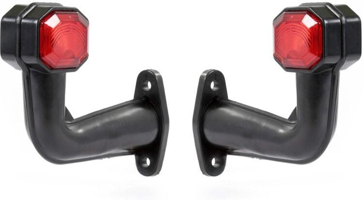 2x 6 led Seitenleuchte 12V Positionsleuchte für Anhänger Begrenzungsleuchte für lkw - Wiltec