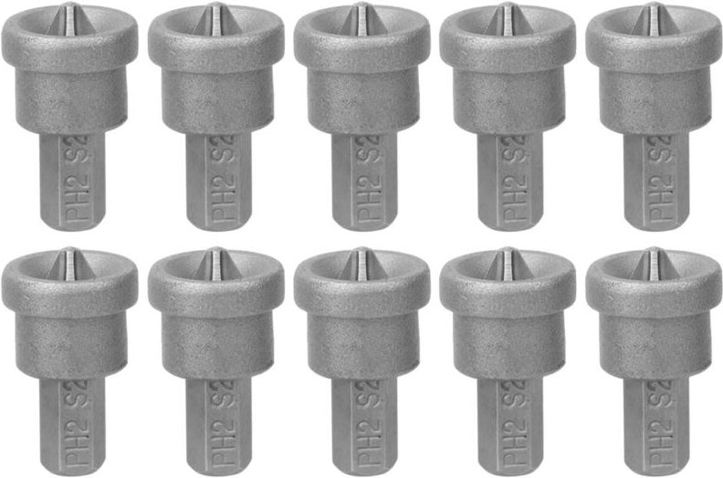 10-teiliges Set PH2-Trockenbauschrauben-Bits, PH2-Magnet-Trockenbauschrauben für Gipskartonplatten