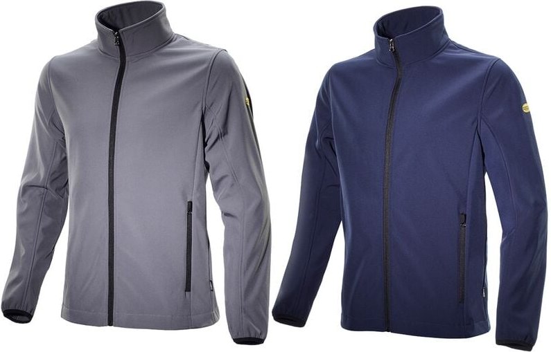 Diadora Utility Softshell Level Litework Arbeitsjacke - L - Grau