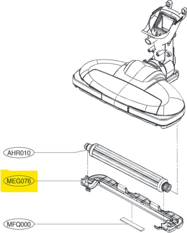 Ersatzteil - Bürstenhalter, Düse (Position meg076) - - LG