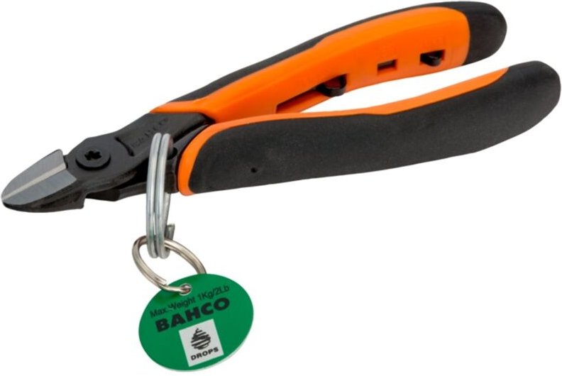 Bahco ERGO Seitenschneider mit Feder und Sicherheitsring, 160 mm