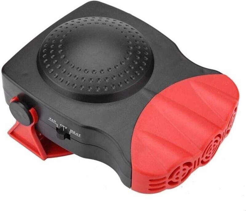 Autoheizung, 12V 150W Autoheizungslüfter, Autoheizungslüfter, Windschutzscheiben- und Fensterentfroster, rote gezahnte K...