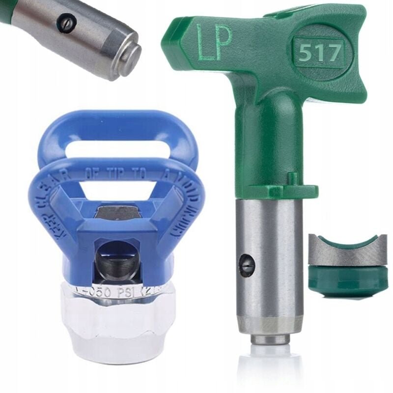 Rosfix Set FFLP Düsenhalter + LP 517 Sprühdüse – 7/8" Gewinde 25 cm Sprühbreite 80–140 bar Für Acryl- & Latexfarben Zube...