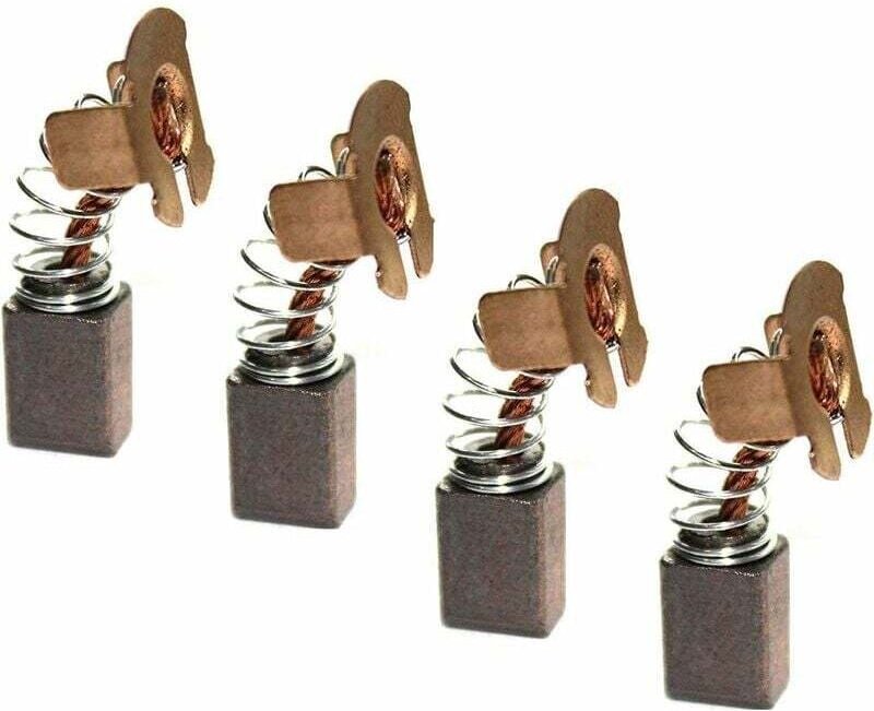 Lot de 4 brosses à charbon moteur compatibles CB441 CB-441 CB-432 194435-6 BHR241 BHR202 BHR202Z pièces de rechange pour...