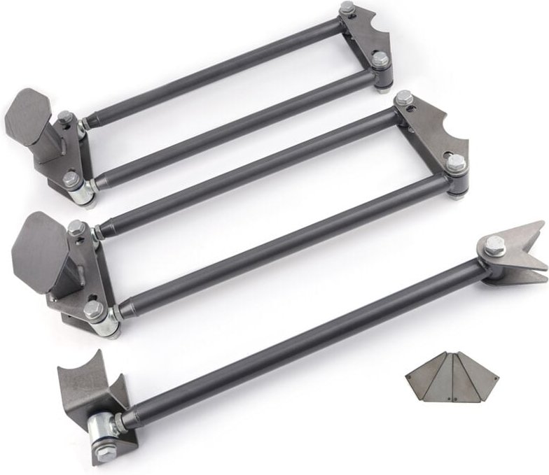 Universal Parallel 4 Link Kit Universal Weld on with Tubes Car Truck Tools