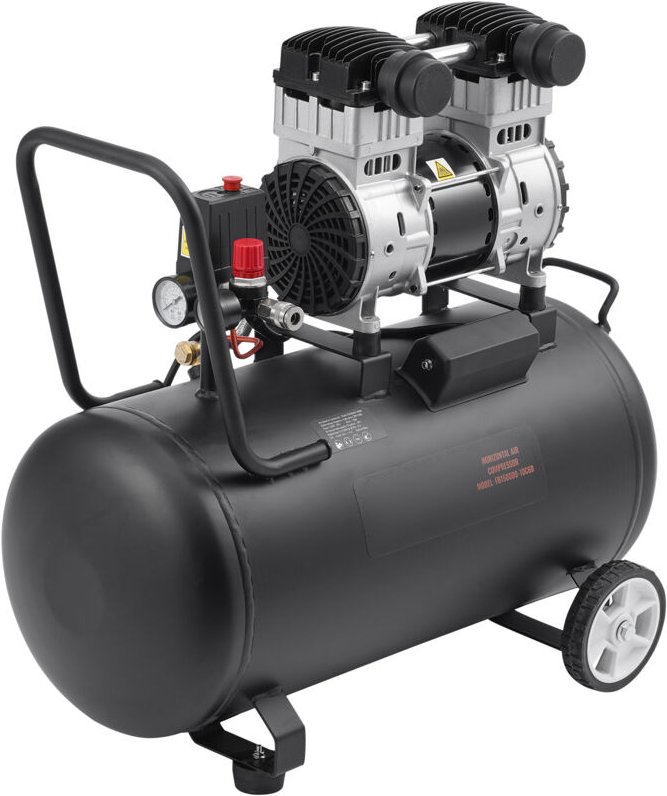 Mophorn - Luftkompressor, 15 Gallonen Stahltank, 2 ps, 5,3 cfm bei 90 psi ölfreier Luftkompressor und max. 125 psi Druck...