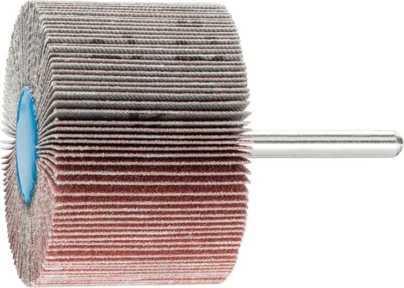 Fächerschleifer Ø60xHmm K.120 Alu.Schaft-D.6mm Pferd