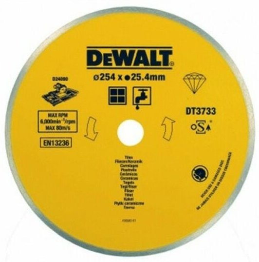 Zubehör - Fliesensägeblatt 254x1,6 mm DT3733 - Dewalt