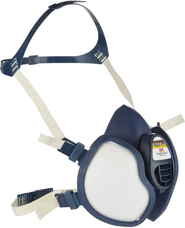 No Brand - Semi -Maskenmasken -Atemschutzschutz mit aktiven Kohlenstofffiltern 3M