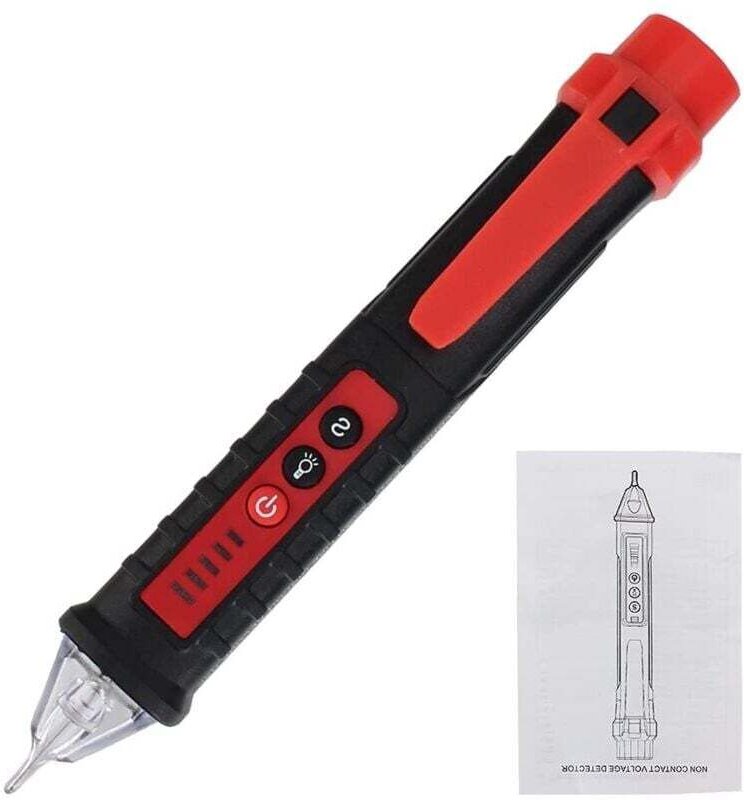 Détecteur De Tension Numérique Sans Contact Réglable 12-1000V AC DC Testeur De Courant Capteur Intelligent Noir