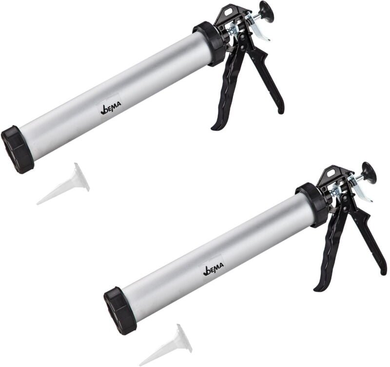 Dema - Alu Kartuschenpistole 2Stk Kartuschenpresse Silikonspritze 600ml Silikonpistole