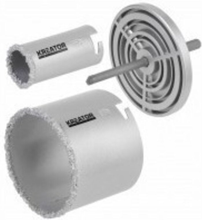 Bohrkrone aus Hartmetall für Stein und Keramik ø 83 mm – Kreator