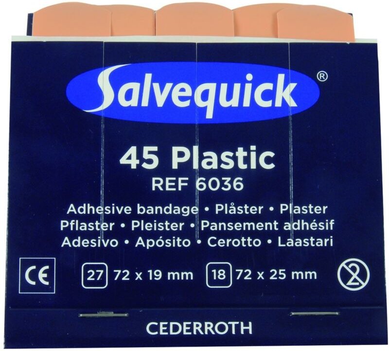 Wasserabweisende Pflaster ref 6036 zu Spender - 270 Stück - Cederroth