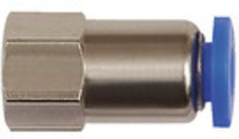 Riegler Gerade Steckverschraubung »Blaue Serie« mini, M5 i., Schlauch-Ø 4