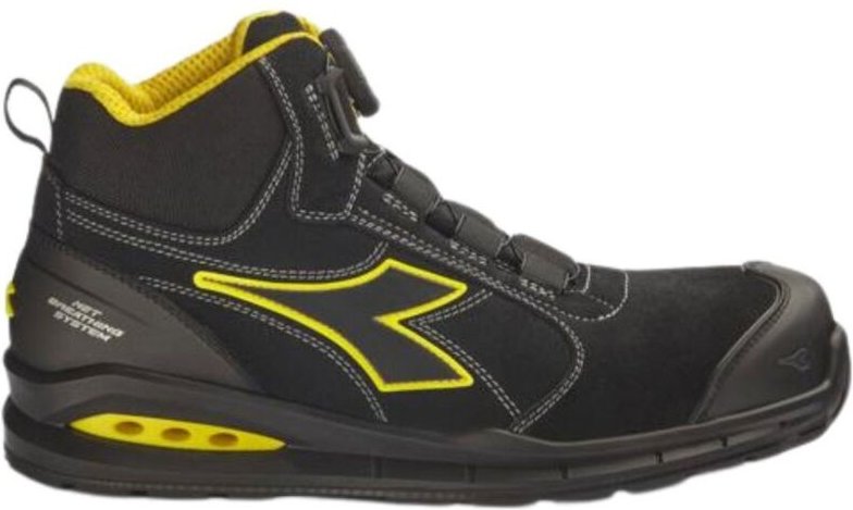 Diadora Run Net AB Master Boa Mid S3S FO SR SC ESD-Sicherheitsschuhe - - Schwarze