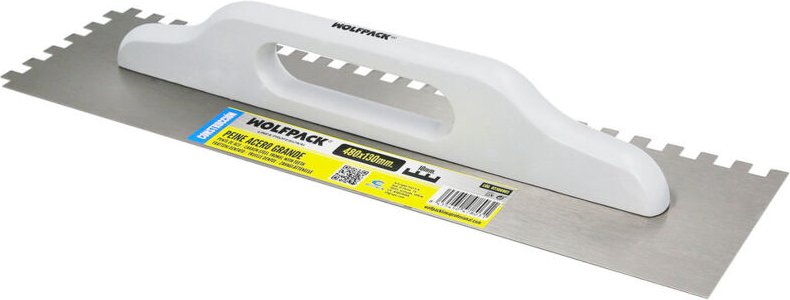 Großer Stahlkamm 480x130 mm. Verzahnung 10 mm.