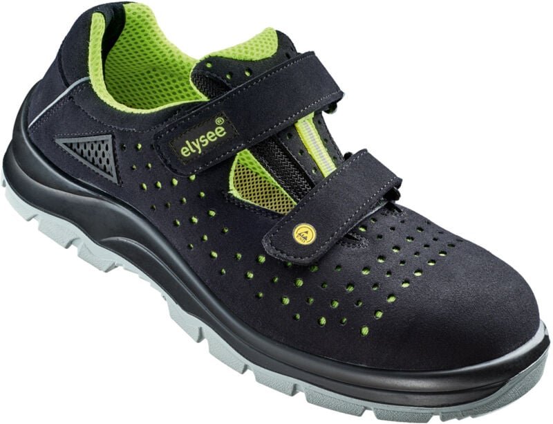 Gr .42 FARINI -ESD -SANDALEN schwarz FARINI ESD-SANDAL