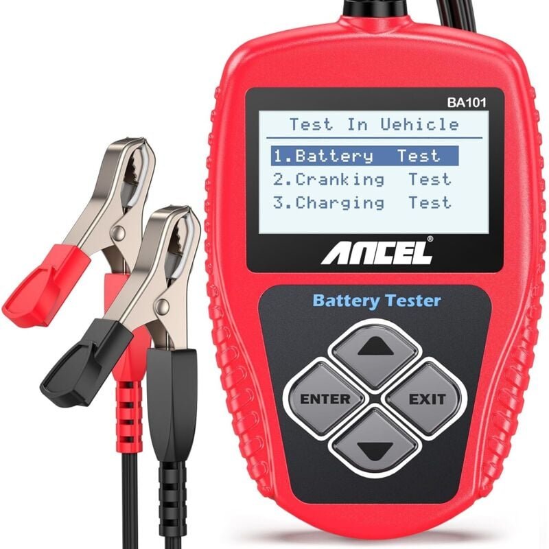 Kfz-Batterietester, 12V digitales Dynamometer-Diagnosegerät, 100-2000 CCA Ladekapazität, Last- und Startanalysator für L...