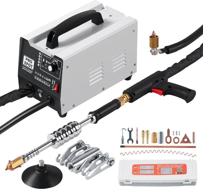Mophorn - Bolzenschweißgerät-Dellenreparaturset, 1,8 kW Punktschweißgerät-Dellenzieher mit automatischem/manuellem Schwe...