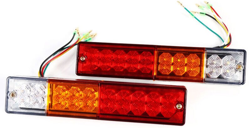 Stück LED-Rückleuchten für LKW, Anhänger, Wohnwagen, Blinker 24V,