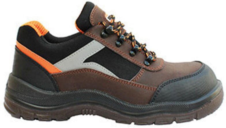 Sicherheitsschuhe Halbschuhe, Obermaterial aus Leder, Nubuk und Cordura, 3D-Mesh-Futter, PU-Sohle, Stahlkappe und -sohle...