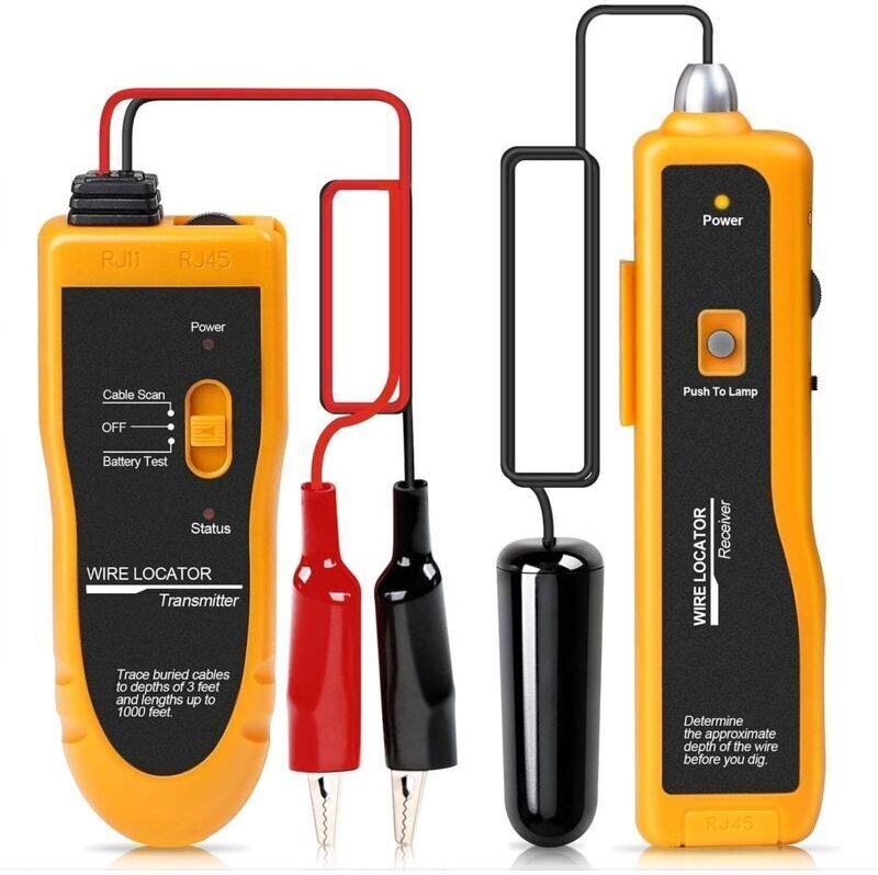 FO2 Kabelsuchgerät F02 mit Kopfhörern zum Auffinden von unterirdischen Leitungen, Steuerleitungen, Kabeln und Drähten fü...